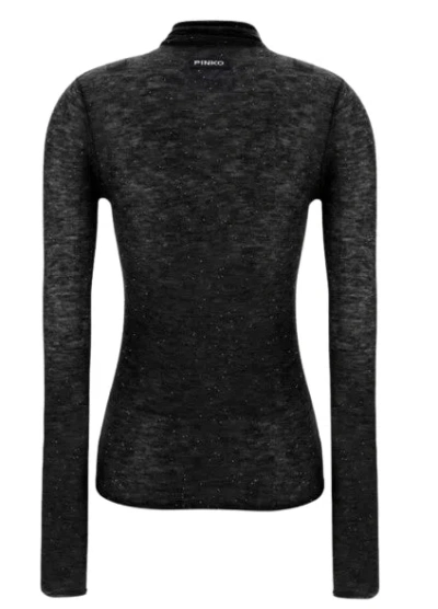 Pinko Sweaters Blacks And Greys In Black