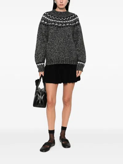 P.a.r.o.s.h Parosh Grey Alpaca Blend Sweaters In Multi