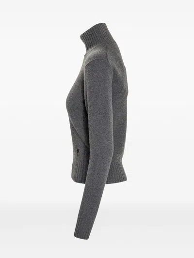 Ami Alexandre Mattiussi Sweaters Blacks And Greys In Gray