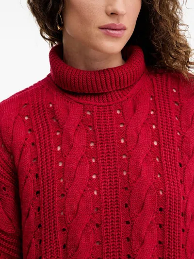 Twinset Sweaters Bright In Red