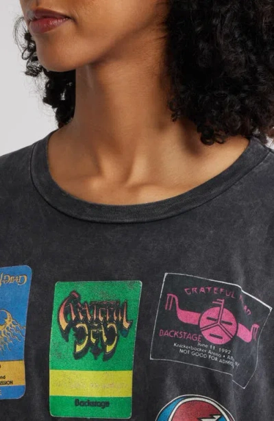 Daydreamer Grateful Dead Backstage Merch Cotton Graphic T-shirt In Blue