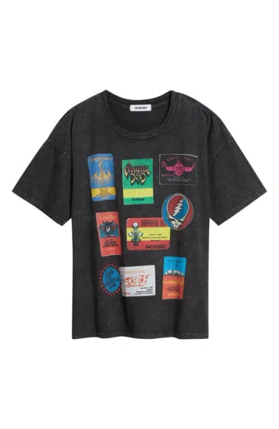 Daydreamer Grateful Dead Backstage Merch Cotton Graphic T-shirt In Blue