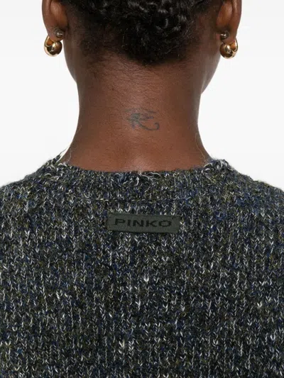 Pinko Sweaters Grgio Blu Verde In Gray