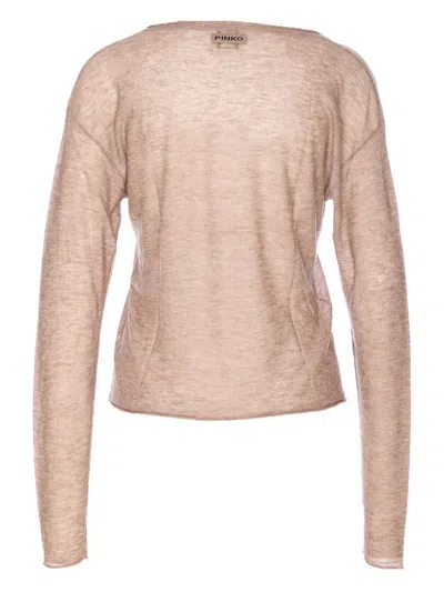 Pinko Sweaters Light And Natural In Neutral