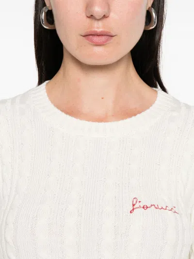 Fiorucci Sweaters Light And Natural In White