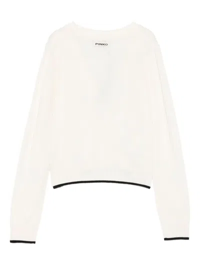 Pinko Sweaters Light And Natural In White