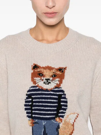 Maison Kitsuné Sweaters Light And Natural In Neutral