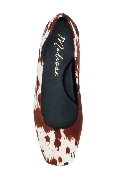 Matisse Phillip Genuine Calf Hair Ballet Flat In Multi