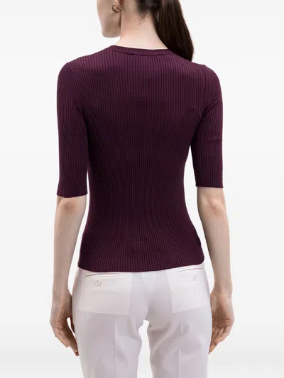 Twinset Sweater In Purple