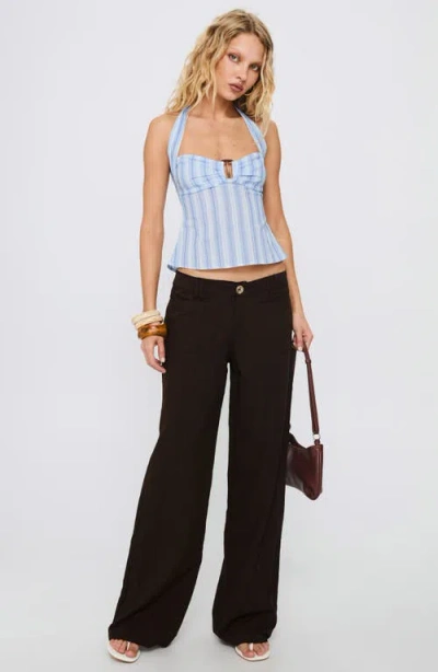 Princess Polly Isabetta Halter Top In Blue