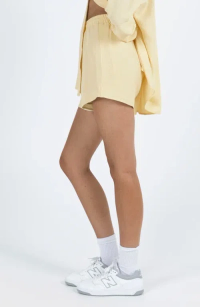 Princess Polly The Chloe Button-up Shirt & Shorts Set In Neutral