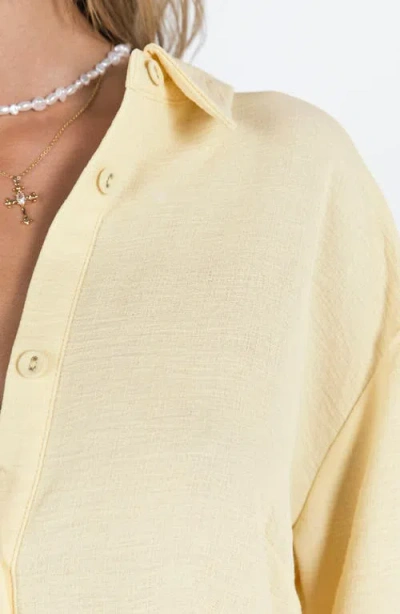 Princess Polly The Chloe Button-up Shirt & Shorts Set In Neutral