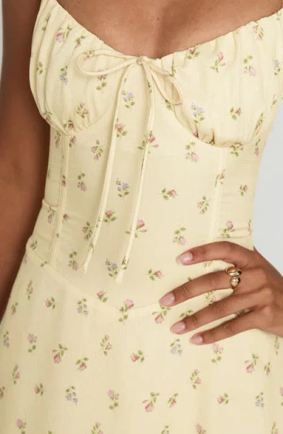 Princess Polly Floral Print Maxi Dress In Yellow