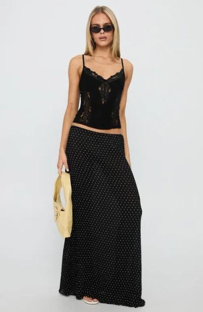 Princess Polly Rhiara Lace Trim Camisole In Black