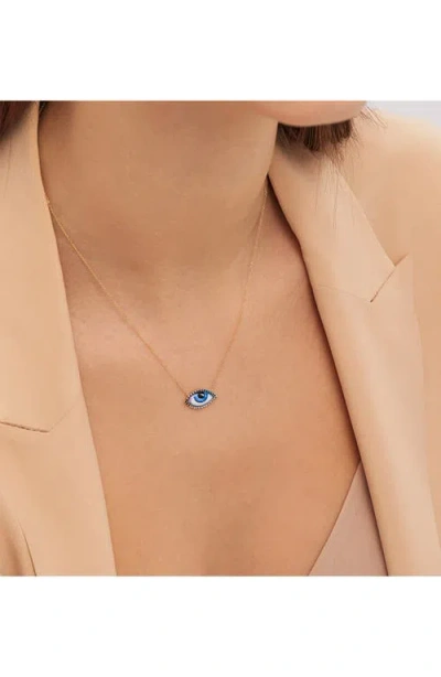 Lito Petit Bleu Diamond & Sapphire Necklace In Blue
