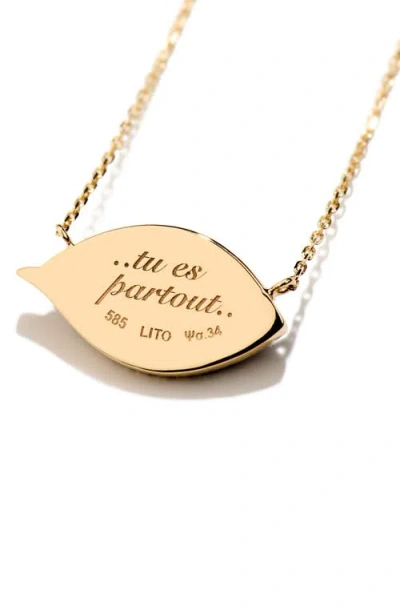 Lito Petit Bleu Diamond & Sapphire Necklace In Blue