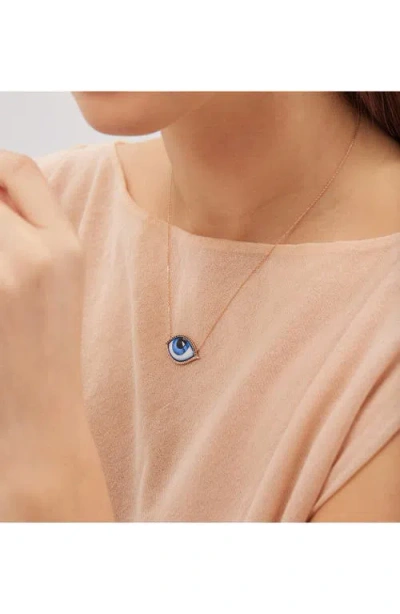 Lito Grand Bleu Diamond Necklace In Blue