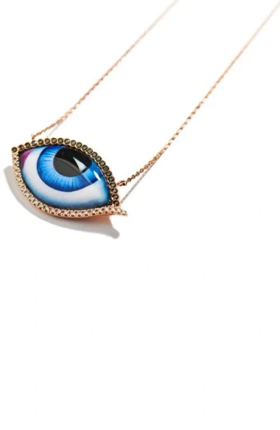Lito Grand Bleu Diamond Necklace In Blue