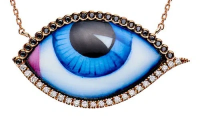 Lito Grand Bleu Diamond Necklace In Blue
