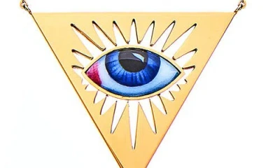 Lito Isida Petite Pendant Necklace In Blue