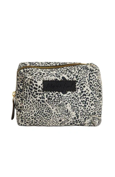 Lily And Lionel London Print Cosmetic Bag In Neutral
