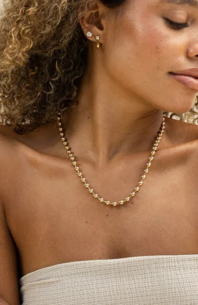 Miranda Frye Sophia Cubic Zirconia Stud Earrings In Gold