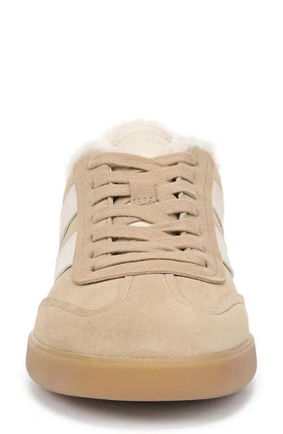 Vince Oasis Genuine Shearling Lined Sneaker In Neutral
