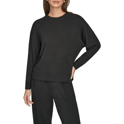 Donna Karan New York Dropped Shoulder Sweatshirt In Black