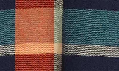 Dark Seas Mojave Plaid Cotton Flannel Button-up Shirt In Multi