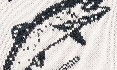 Dark Seas Old Timer Mock Neck Zip Sweater In White