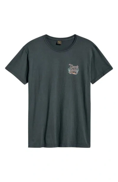 Dark Seas Lagoon Cotton Graphic T-shirt In Gray
