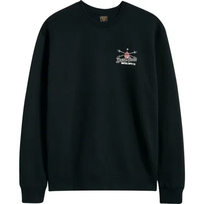 Dark Seas Beacon Logo Graphic Fleece Sweatshirt In Black