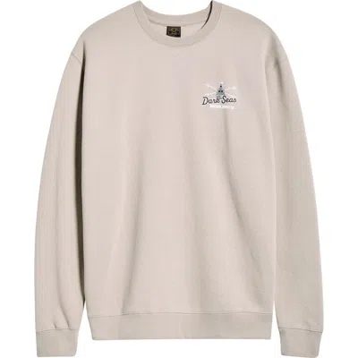 Dark Seas Beacon Logo Graphic Fleece Sweatshirt In Gray