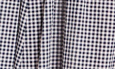 City Chic Laureli Gingham Flutter Sleeve Midi Dress In Blue