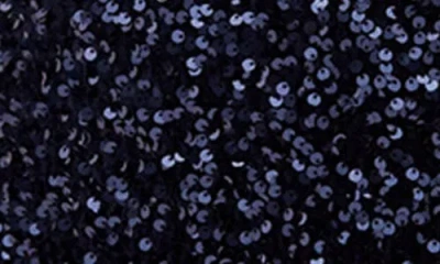 City Chic Paislee Sequin Long Sleeve Dress In Blue