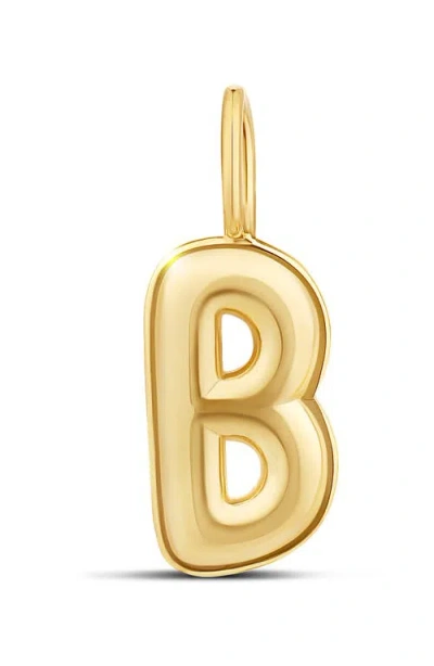 Shymi Bubble Letter Initial Charm Necklace In Gold