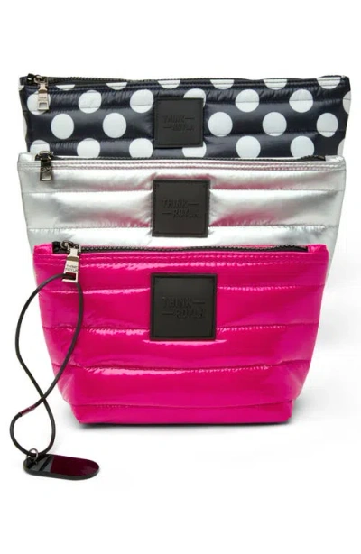 Think Royln Travel Trio Organizational Pouches In Multi