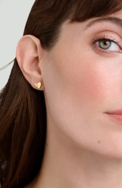 Ted Baker Alyssa Abstract Heart Stud Earrings In Gold