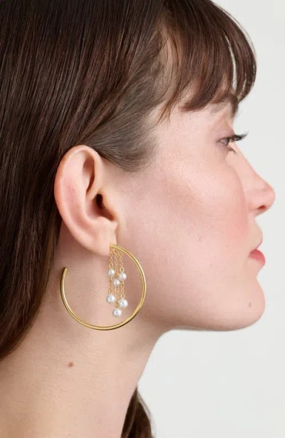 Ted Baker Casey Cascade Hoop Earrings In Gold