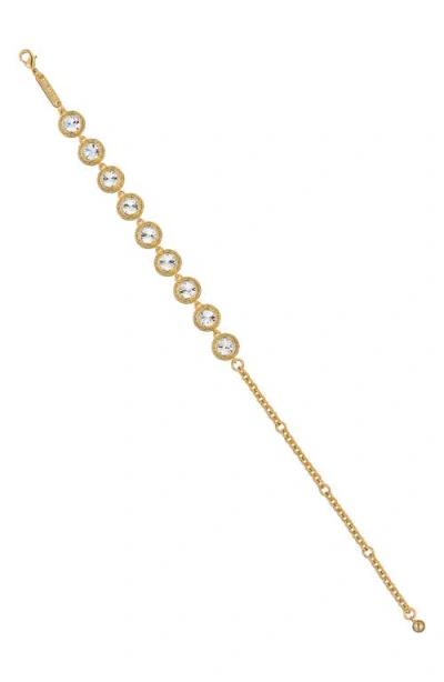 Ted Baker Solace Solitaire Sparkle Crystal Bracelet In Gold