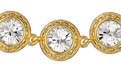 Ted Baker Solace Solitaire Sparkle Crystal Bracelet In Gold