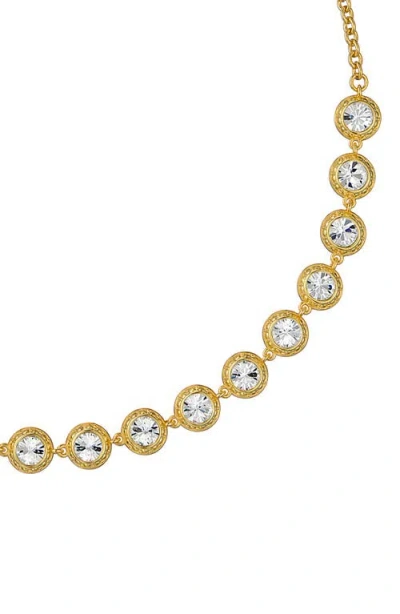 Ted Baker Solanna Solitaire Sparkle Crystal Necklace In Gold