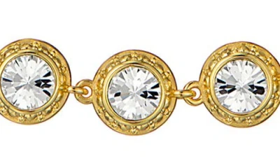 Ted Baker Solanna Solitaire Sparkle Crystal Necklace In Gold