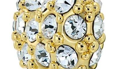 Ted Baker Payton Crystal Padlock Drop Earrings In Gold