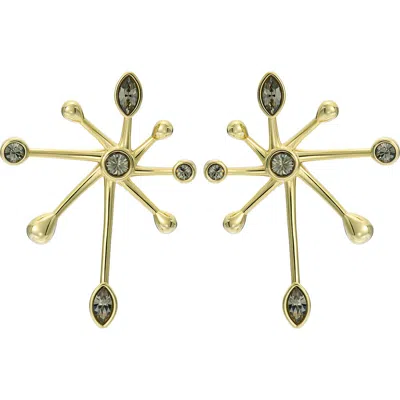 Ted Baker Stella Crystal Starburst Earrings In Gold