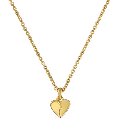 Ted Baker Alicia Abstract Heart Pendant Necklace In Gold