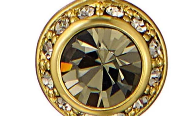 Ted Baker Soltell Solitaire Sparkle Crystal Pendant Necklace In Gold