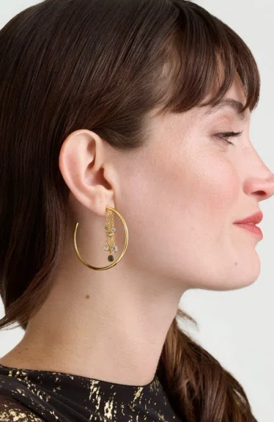 Ted Baker Cassidy Cascade Hoop Earrings In Gold