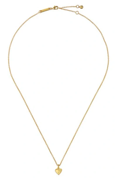 Ted Baker Alicia Abstract Heart Pendant Necklace In Gold