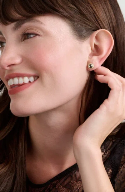 Ted Baker Soletia Solitaire Sparkle Crystal Stud Earrings In Gold